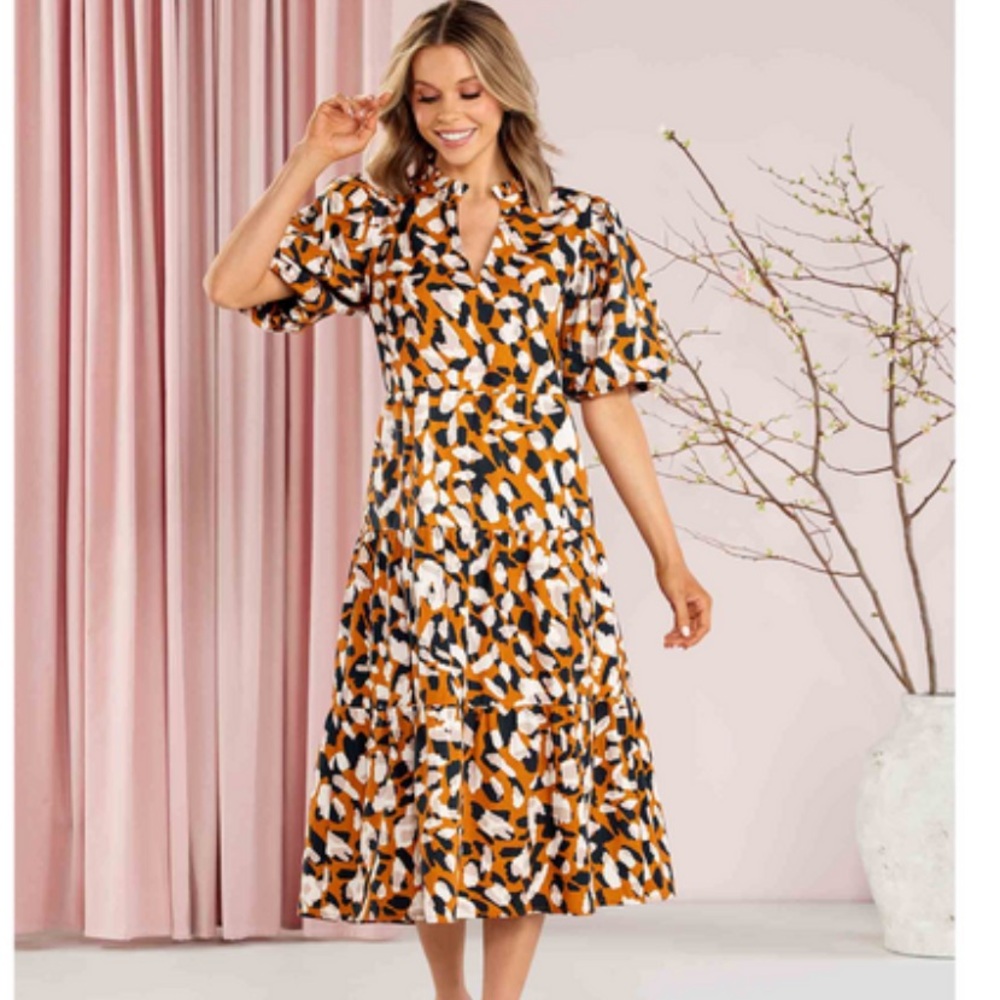 Mudpie Patterned Midi Dress